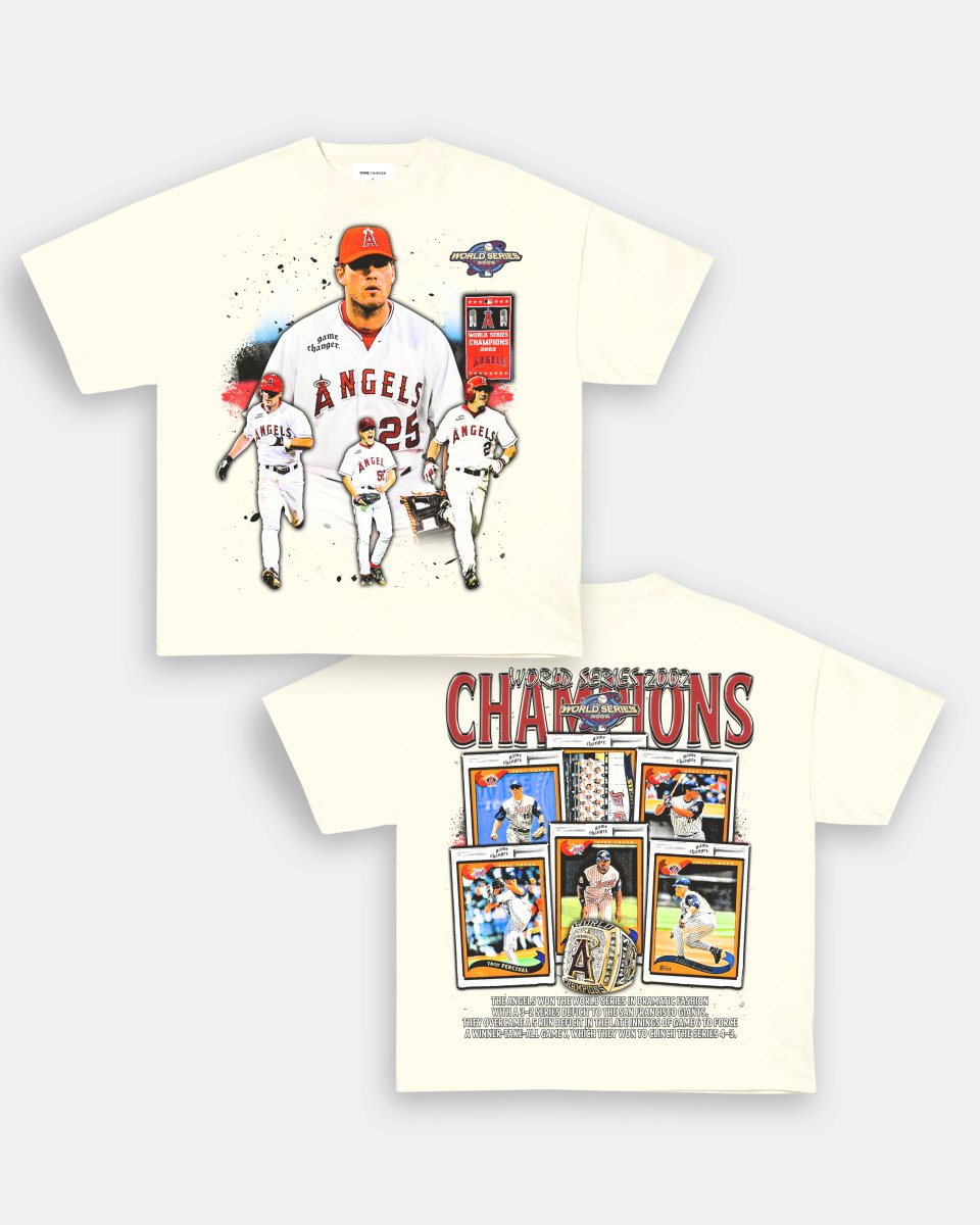 2002 WORLD SERIES CHAMPS - ANGELS TEE - [DS] - GAME CHANGERS