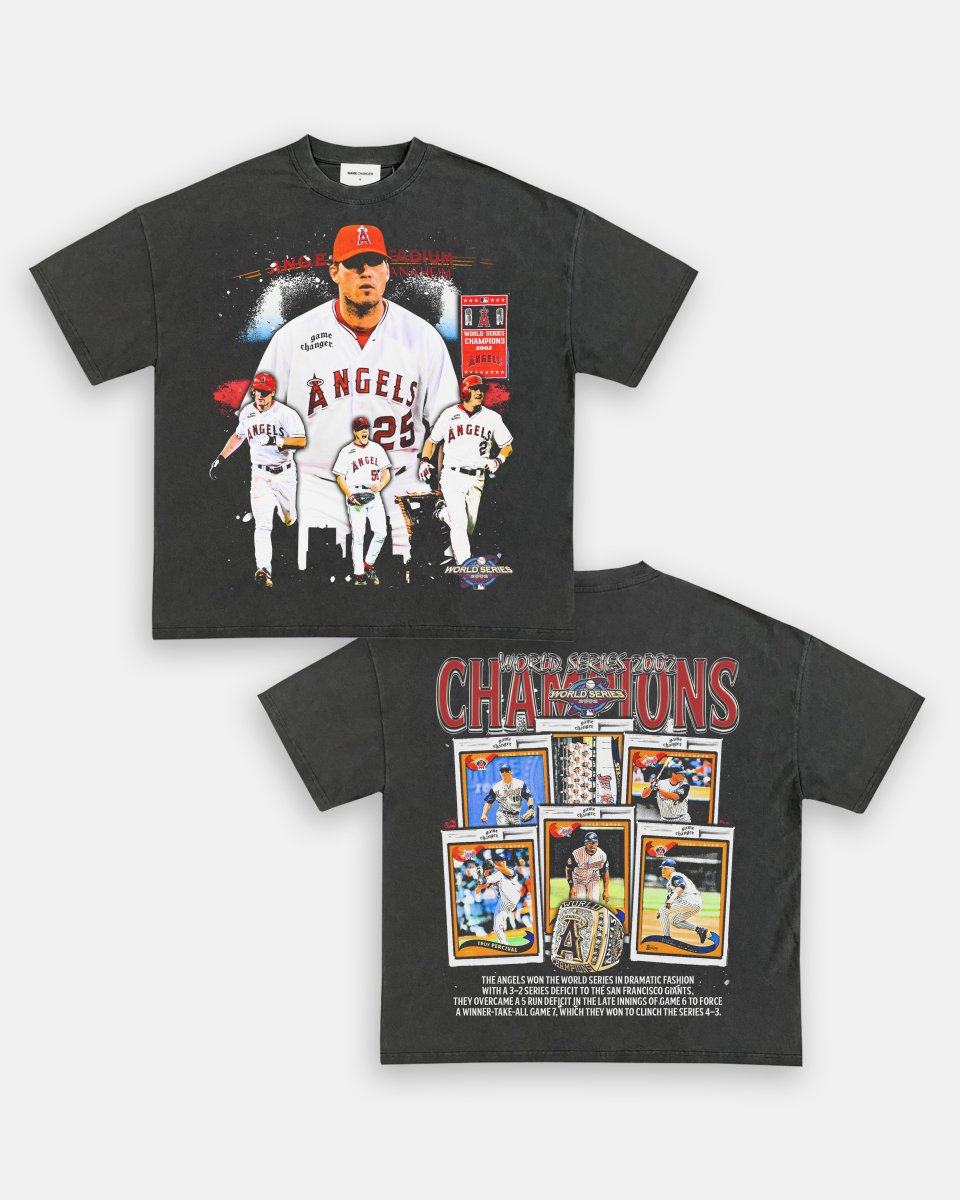 2002 WORLD SERIES CHAMPS - ANGELS TEE - [DS] - GAME CHANGERS