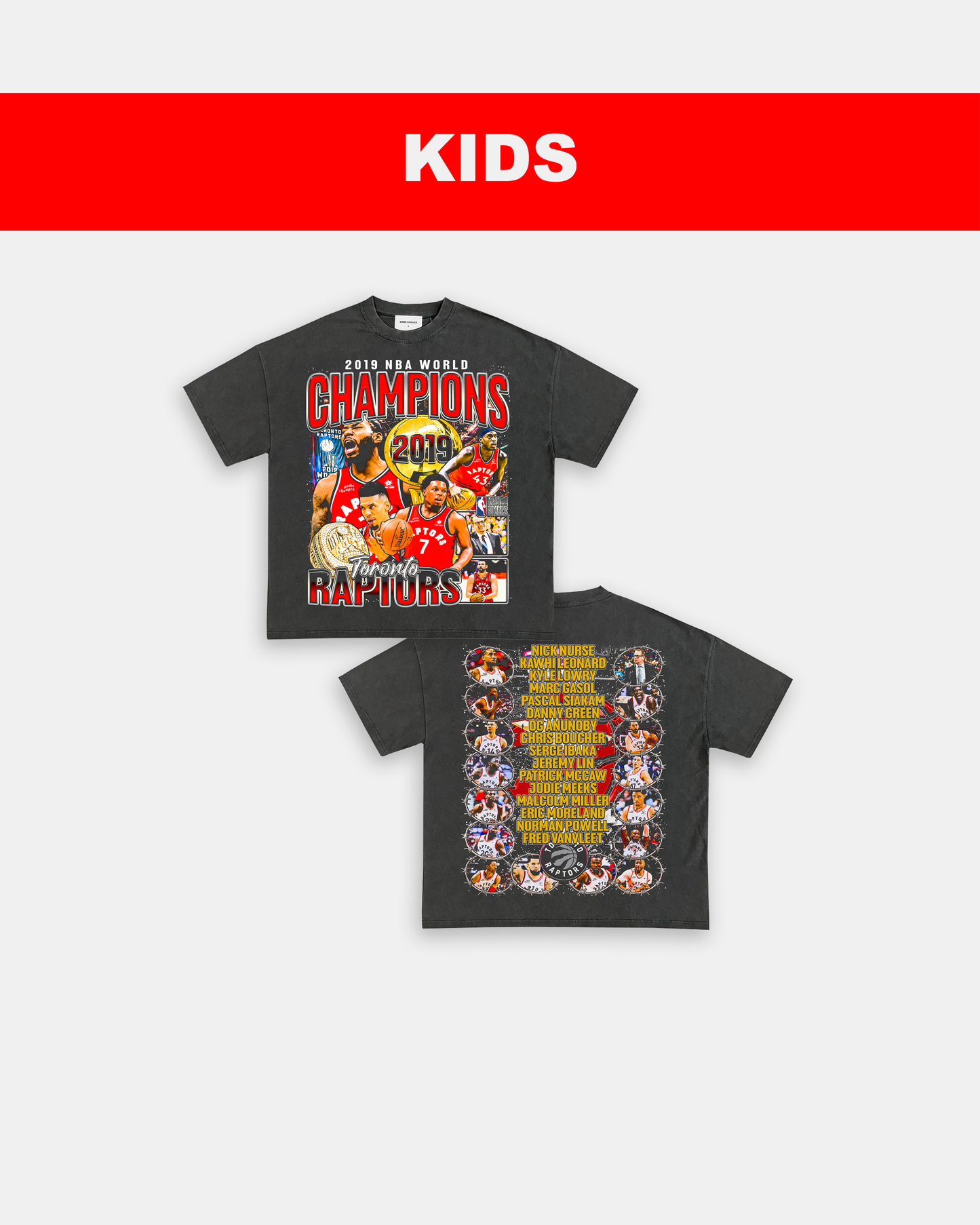 2019 NBA CHAMPIONS - KIDS TEE - [DS]