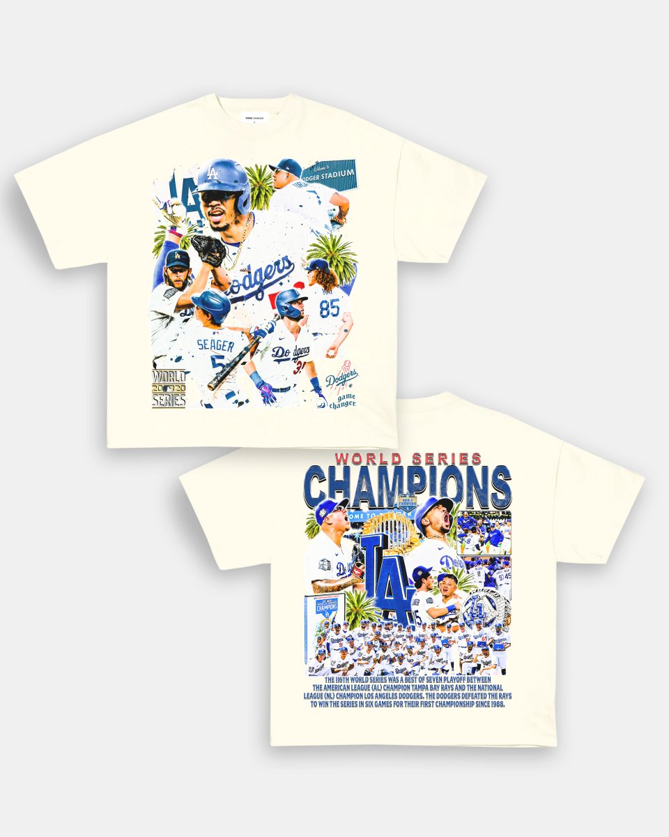 2020 WORLD SERIES CHAMPS - DODGERS TEE - [DS] - GAME CHANGERS
