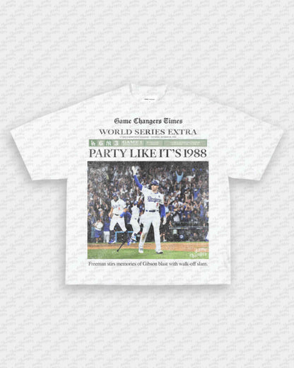 NEWSPAPER FREDDIE TEE
