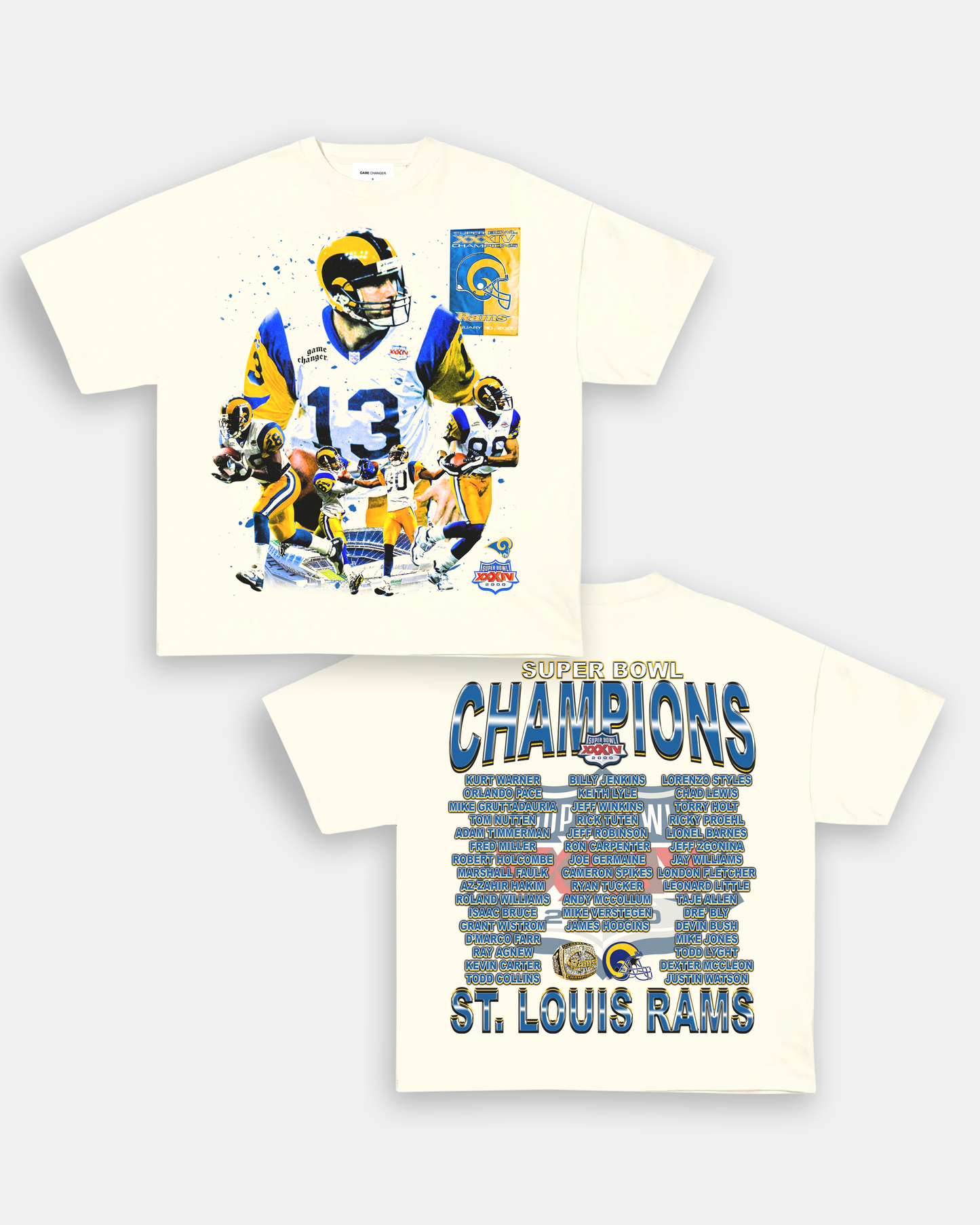 SUPER BOWL XXXIV CHAMPS - RAMS TEE - [DS]