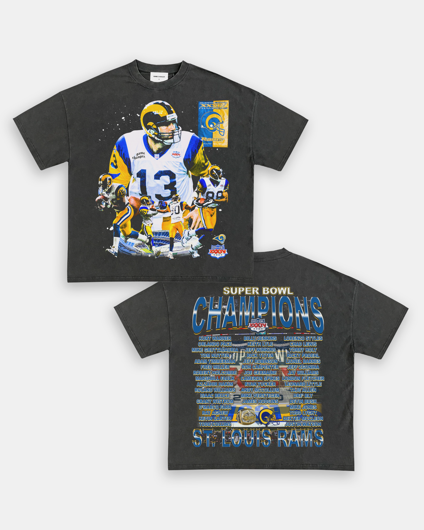 SUPER BOWL XXXIV CHAMPS - RAMS TEE - [DS]
