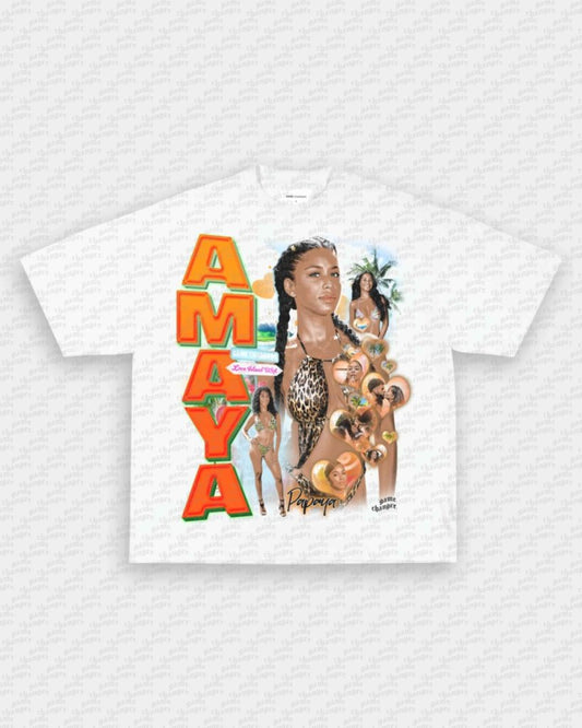 AMAYA PAPAYA TEE - VIP - GAME CHANGERS - GAME CHANGERS GRAPHIC TEE