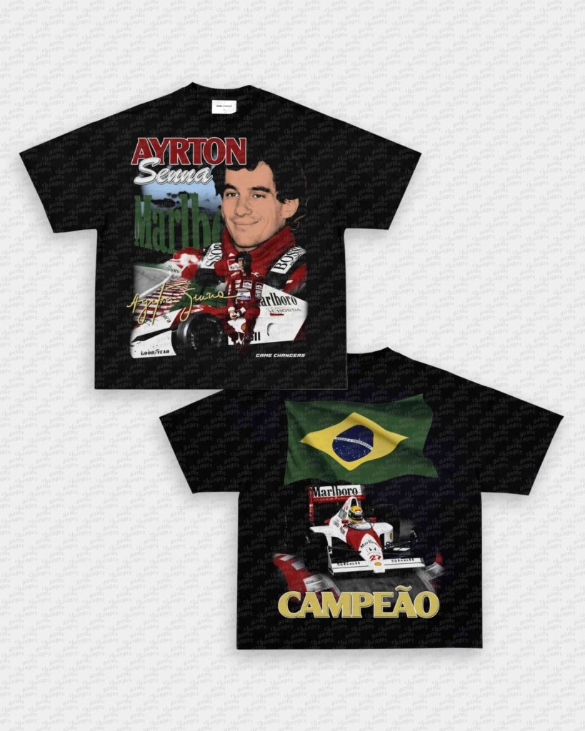 AYRTON SENNA V2 TEE - [DS] - VIP - GAME CHANGERS - GAME CHANGERS GRAPHIC TEE