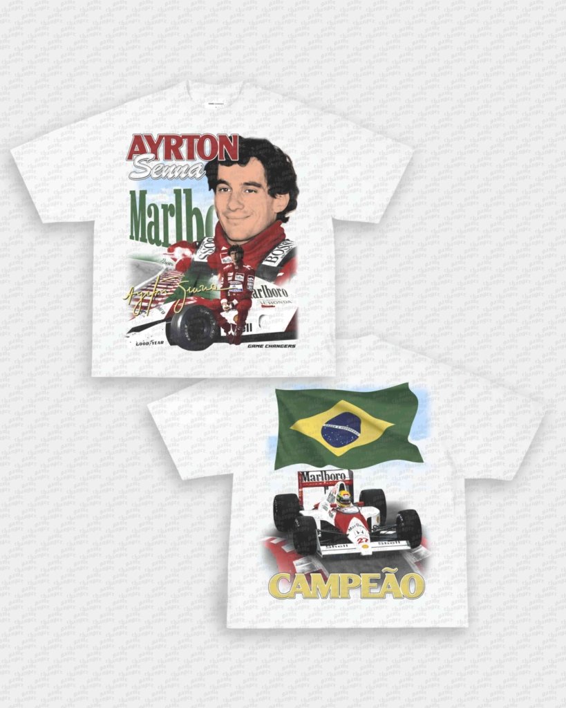 AYRTON SENNA V2 TEE - [DS] - VIP - GAME CHANGERS - GAME CHANGERS GRAPHIC TEE