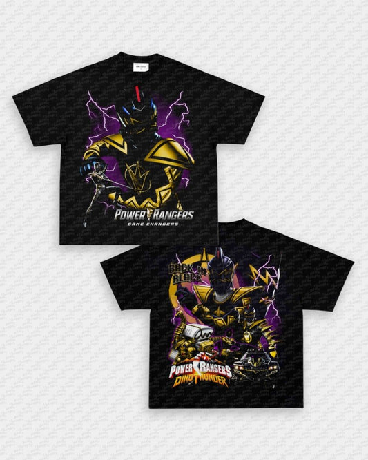 BLACK DINO RANGER V2 TEE - [DS] - VIP - GAME CHANGERS - GAME CHANGERS GRAPHIC TEE