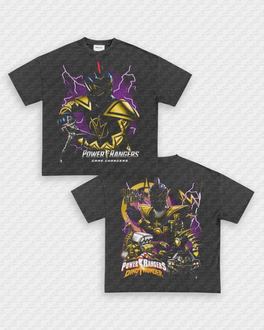 BLACK DINO RANGER V2 TEE - [DS] - VIP - GAME CHANGERS - GAME CHANGERS GRAPHIC TEE