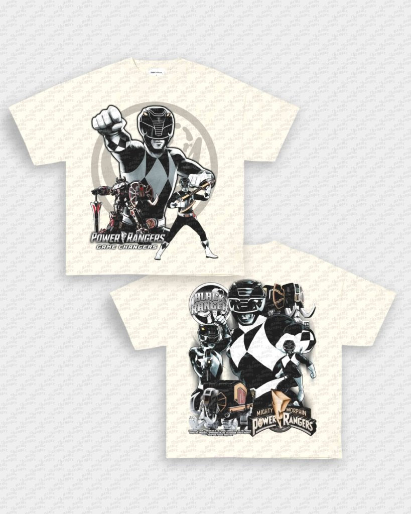 BLACK RANGER V2 TEE - [DS] - VIP - GAME CHANGERS - GAME CHANGERS GRAPHIC TEE