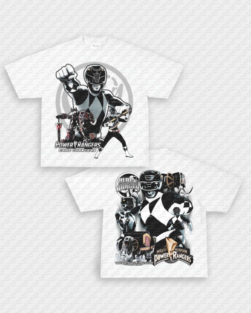BLACK RANGER V2 TEE - [DS] - VIP - GAME CHANGERS - GAME CHANGERS GRAPHIC TEE