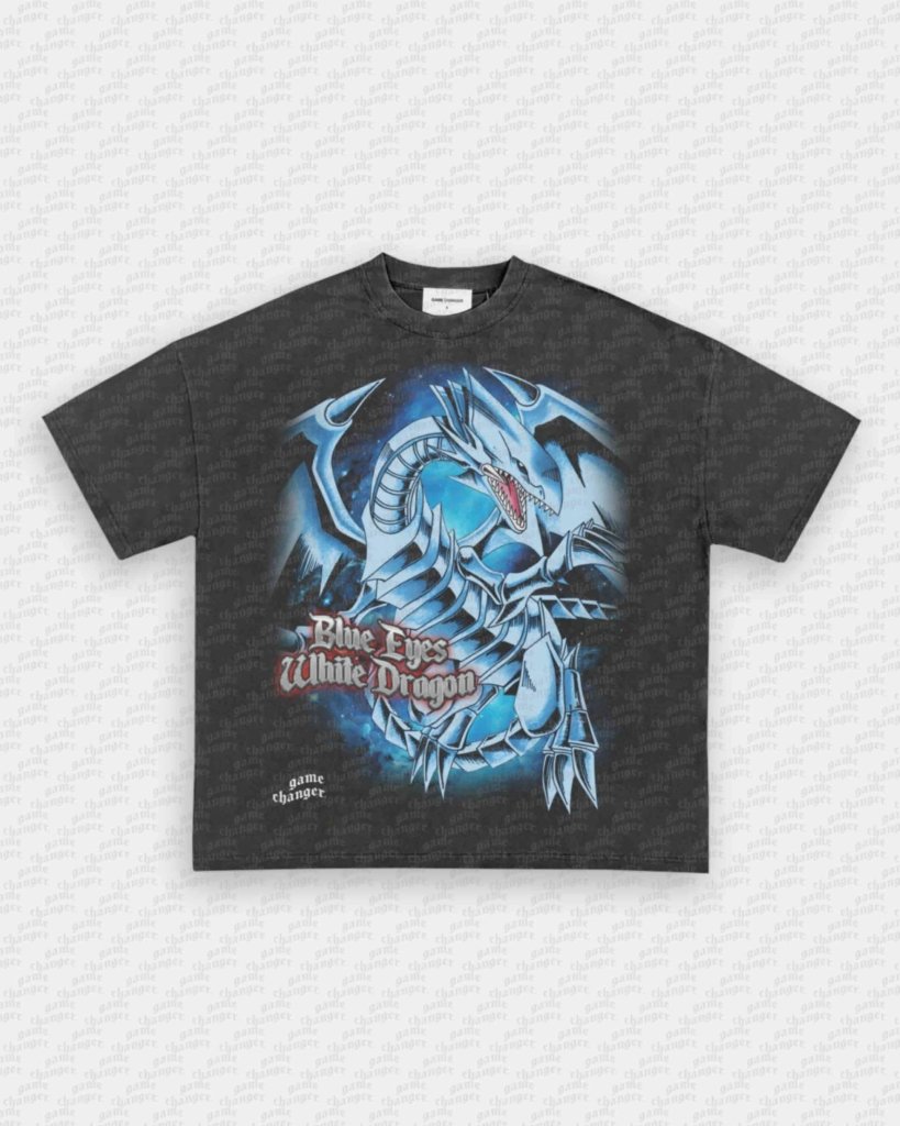 BLUE EYES WHITE DRAGON V2 TEE - VIP - GAME CHANGERS - GAME CHANGERS GRAPHIC TEE