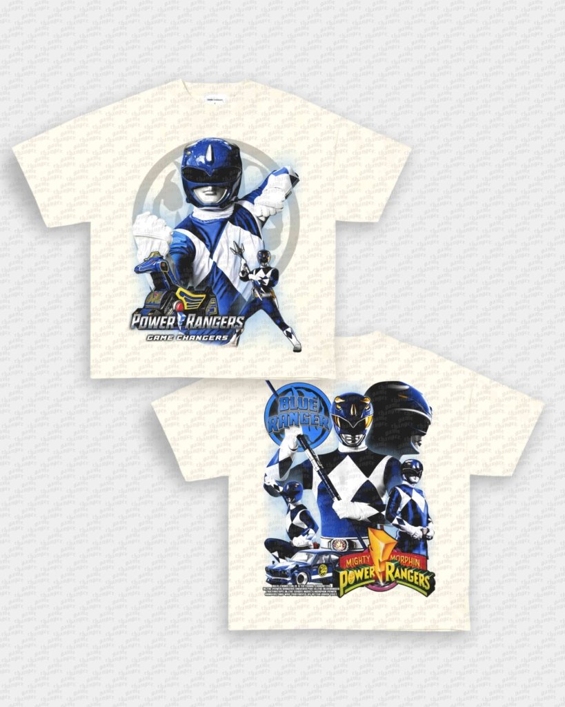 BLUE RANGER V2 TEE - [DS] - VIP - GAME CHANGERS - GAME CHANGERS GRAPHIC TEE