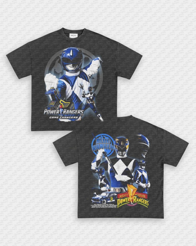 BLUE RANGER V2 TEE - [DS] - VIP - GAME CHANGERS - GAME CHANGERS GRAPHIC TEE
