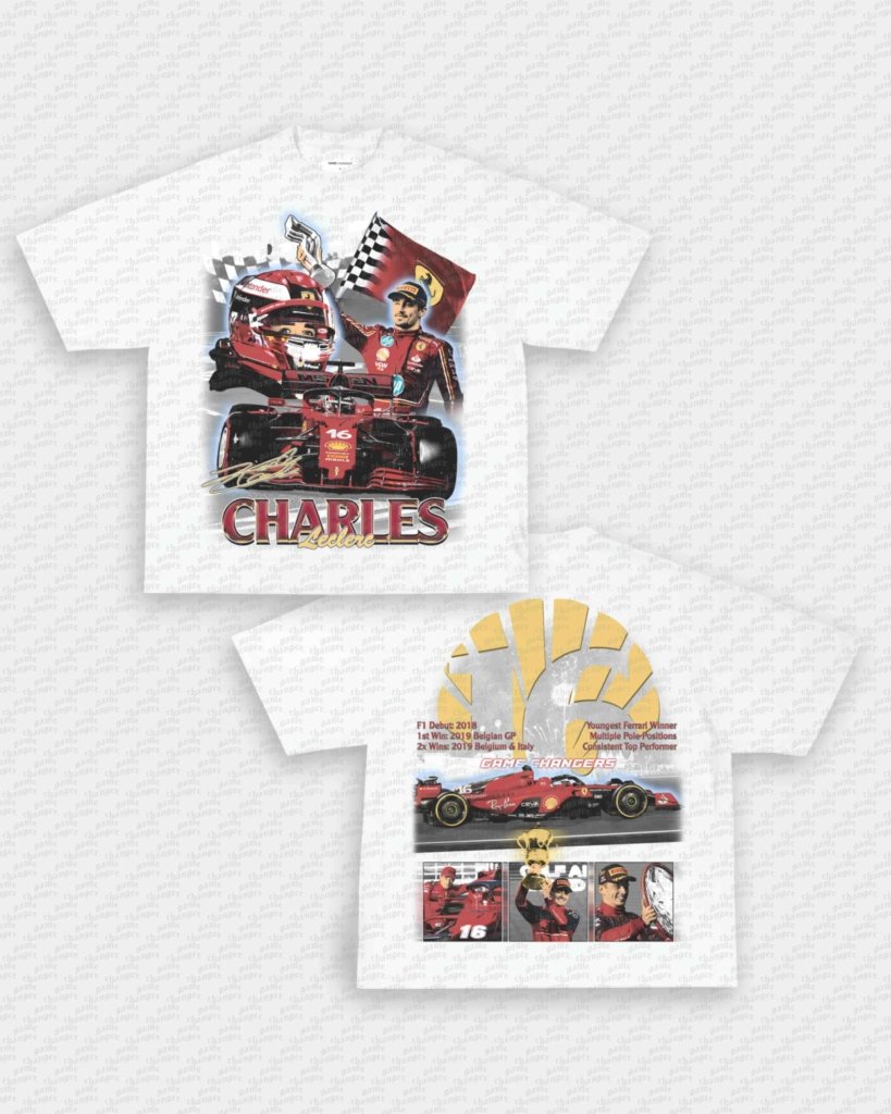 CHARLES LECLERC V2 TEE - [DS] - VIP - GAME CHANGERS - GAME CHANGERS GRAPHIC TEE