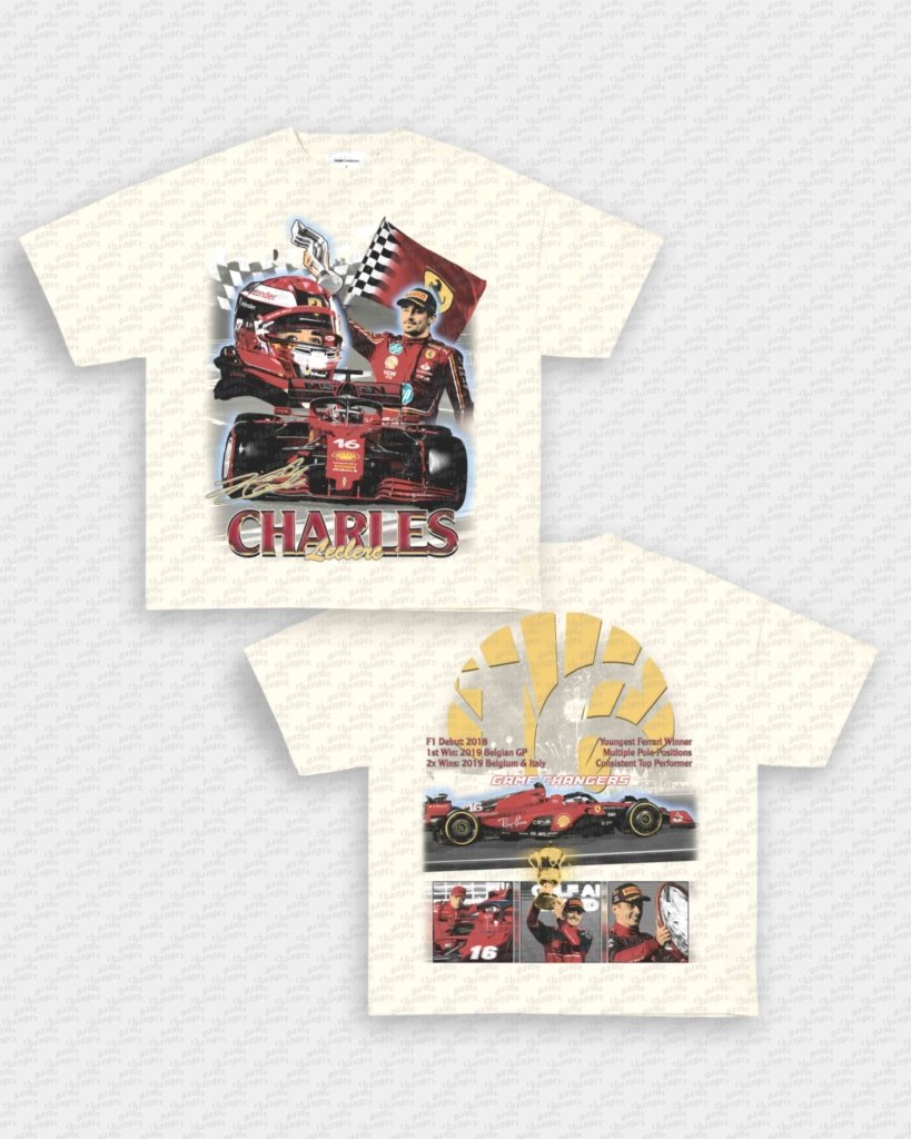CHARLES LECLERC V2 TEE - [DS] - VIP - GAME CHANGERS - GAME CHANGERS GRAPHIC TEE