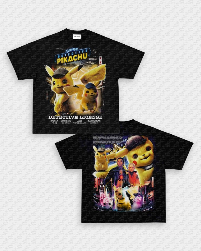 DETECTIVE PIKACHU TEE - [DS] - VIP - GAME CHANGERS - GAME CHANGERS GRAPHIC TEE