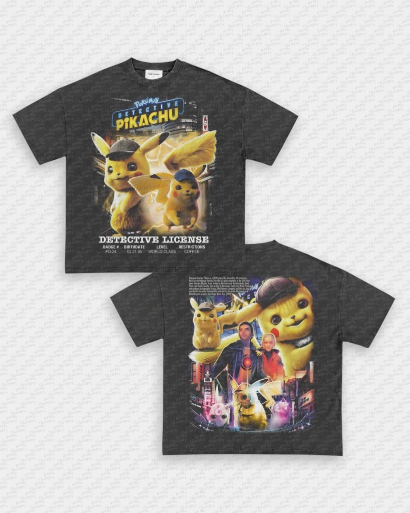 DETECTIVE PIKACHU TEE - [DS] - VIP - GAME CHANGERS - GAME CHANGERS GRAPHIC TEE