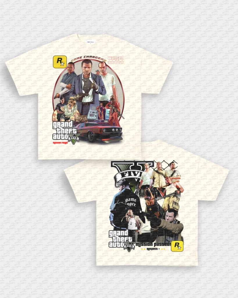GTA V TEE - [DS] - VIP - GAME CHANGERS - GAME CHANGERS GRAPHIC TEE