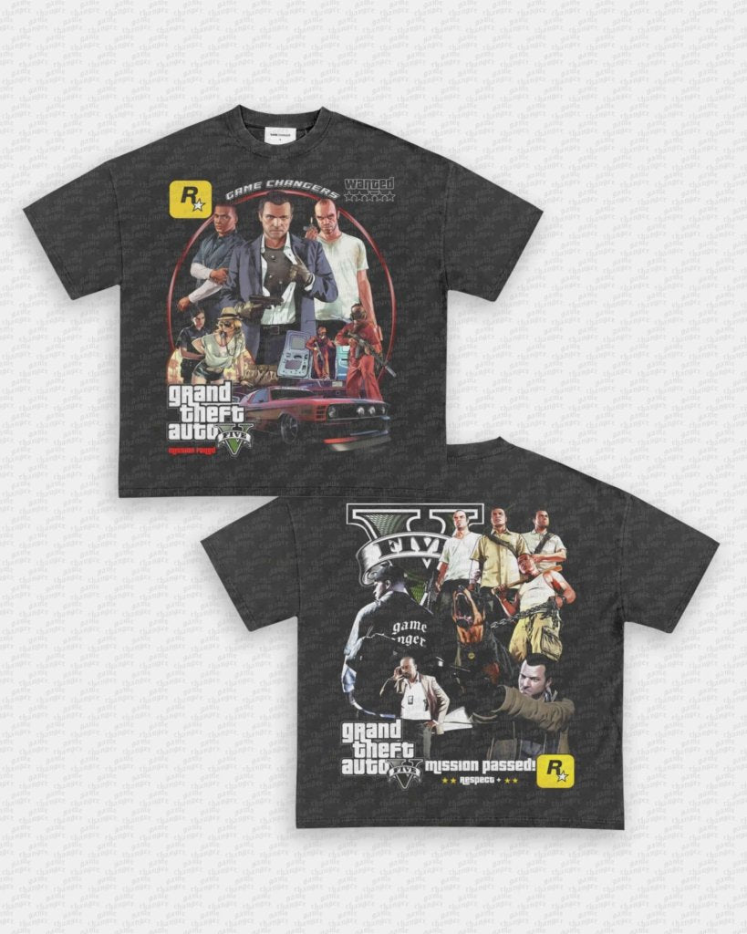 GTA V TEE - [DS] - VIP - GAME CHANGERS - GAME CHANGERS GRAPHIC TEE