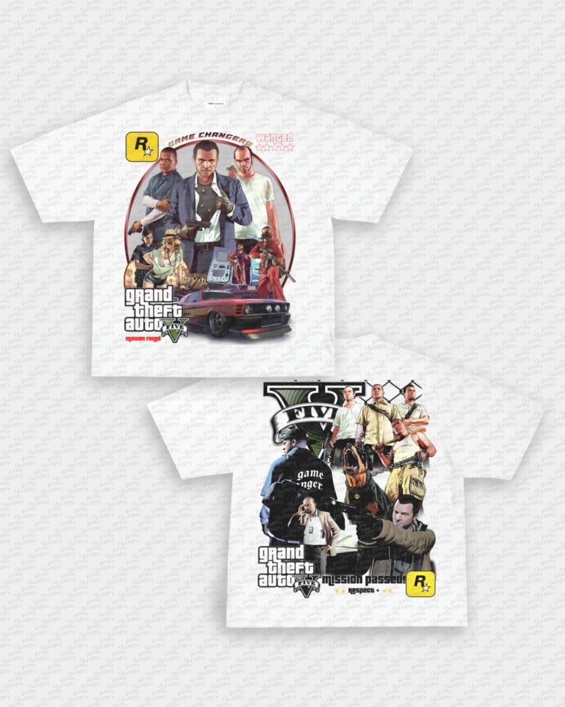 GTA V TEE - [DS] - VIP - GAME CHANGERS - GAME CHANGERS GRAPHIC TEE