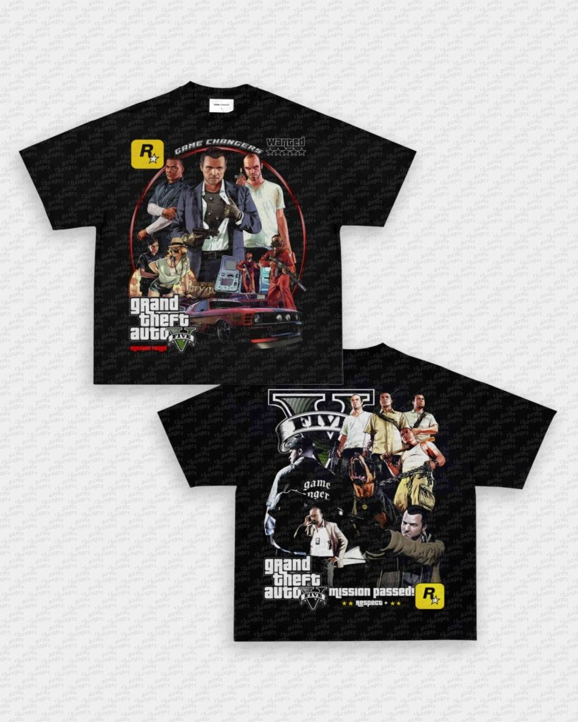 GTA V TEE - [DS] - VIP - GAME CHANGERS - GAME CHANGERS GRAPHIC TEE