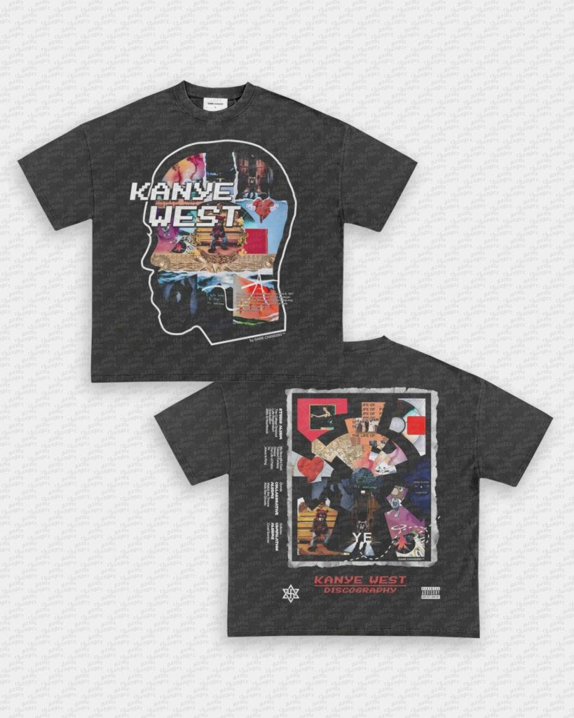 KANYE DISCOGRAPHY TEE - [DS] - VIP - GAME CHANGERS - GAME CHANGERS GRAPHIC TEE
