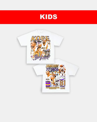 KOBE - 81 - POINT GAME DS - KIDS TEE - [DS] - VIP - GAME CHANGERS TEE
