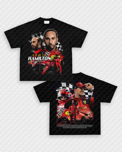 LEWIS HAMILTON - FERRARI TEE - [DS] - VIP - GAME CHANGERS - GAME CHANGERS GRAPHIC TEE