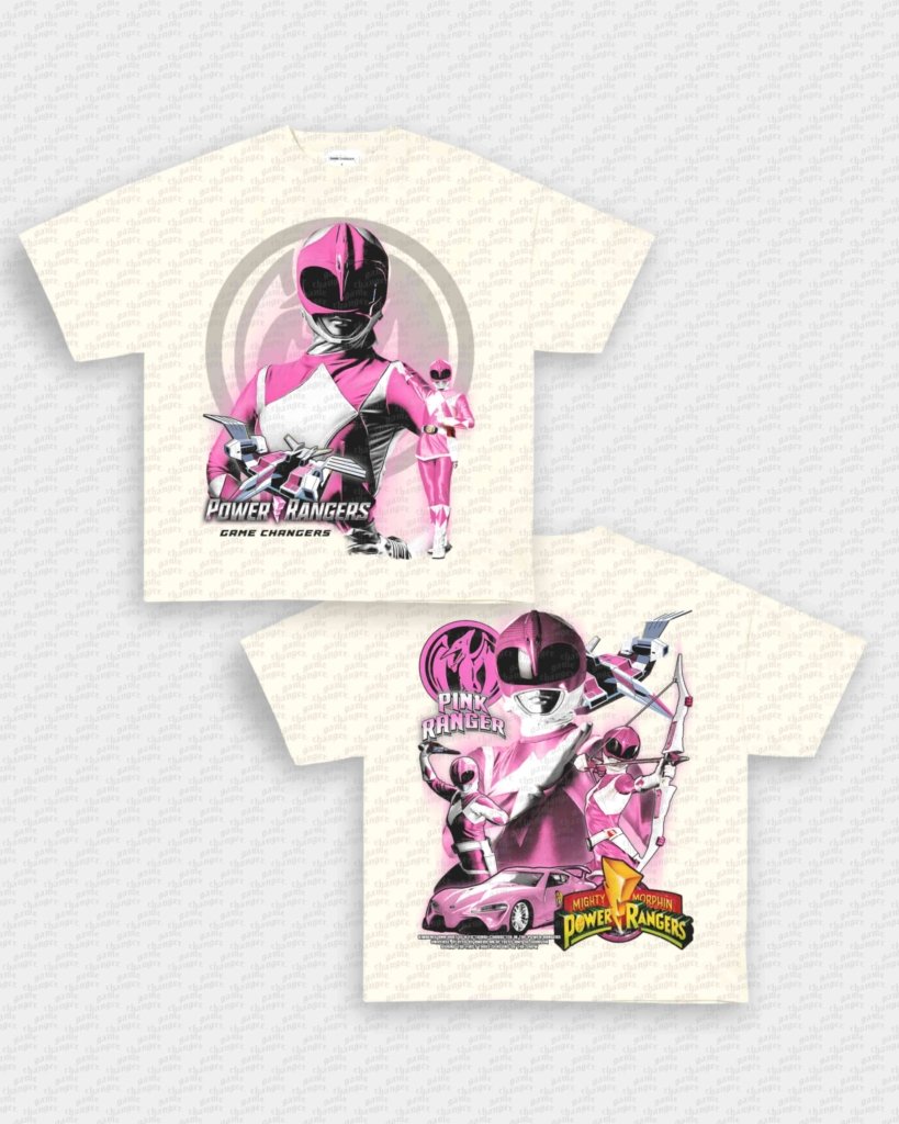 PINK RANGER V2 TEE - [DS] - VIP - GAME CHANGERS - GAME CHANGERS GRAPHIC TEE