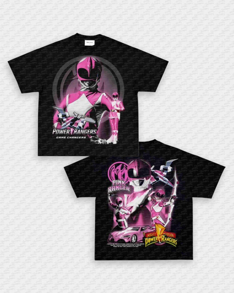 PINK RANGER V2 TEE - [DS] - VIP - GAME CHANGERS - GAME CHANGERS GRAPHIC TEE