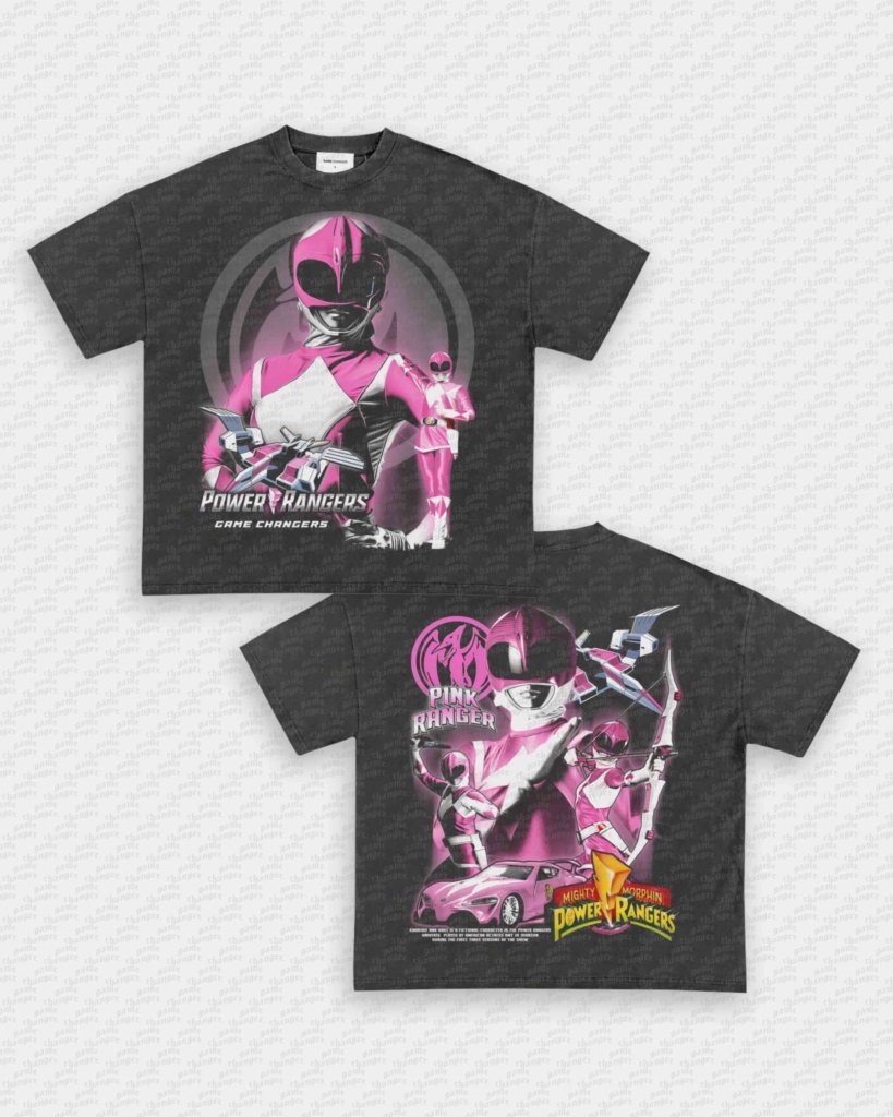 PINK RANGER V2 TEE - [DS] - VIP - GAME CHANGERS - GAME CHANGERS GRAPHIC TEE