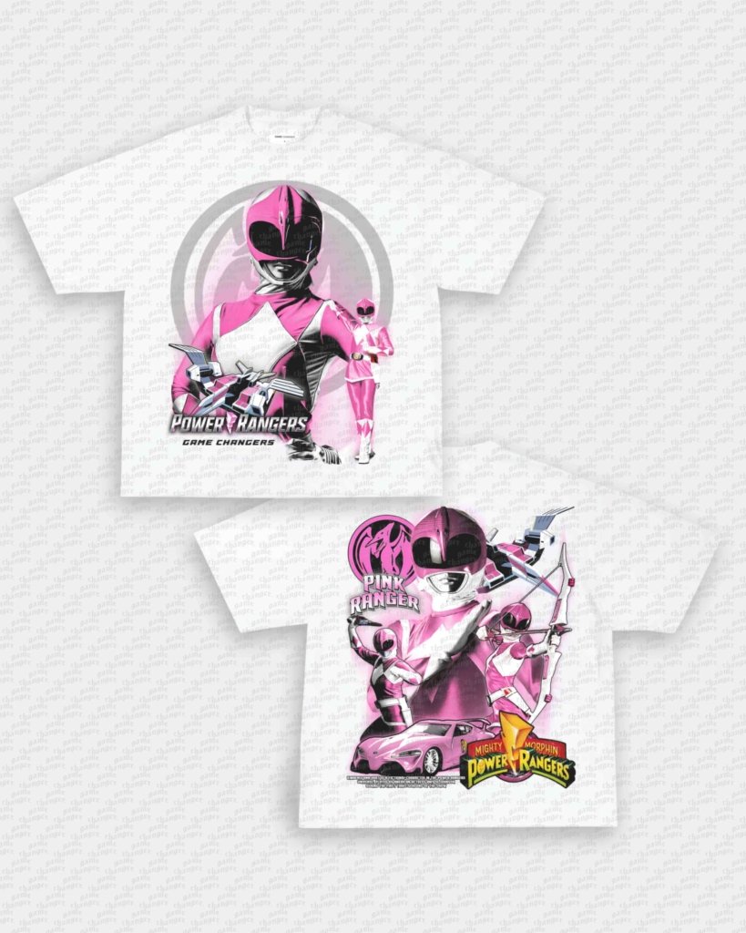 PINK RANGER V2 TEE - [DS] - VIP - GAME CHANGERS - GAME CHANGERS GRAPHIC TEE