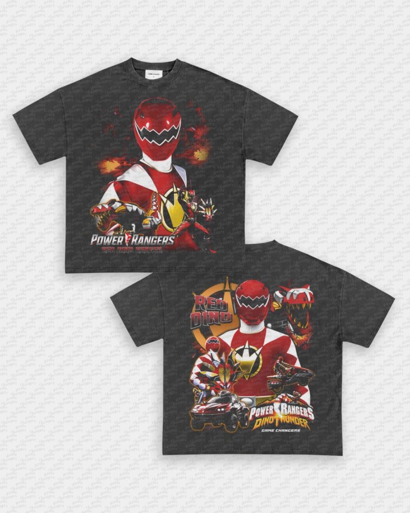 RED DINO RANGER TEE - [DS] - VIP - GAME CHANGERS - GAME CHANGERS GRAPHIC TEE