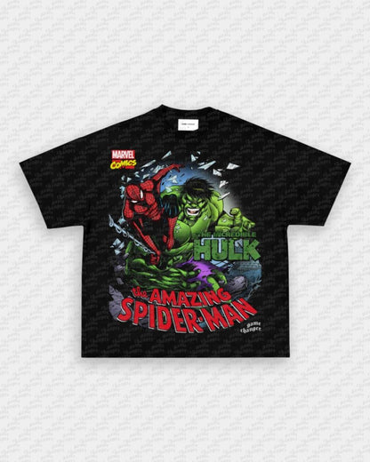 SPIDER MAN VS HULK V2 TEE - VIP - GAME CHANGERS GRAPHIC TEE