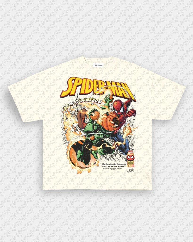 SPIDER - MAN VS JACK O' LANTERN V2 TEE - VIP - GAME CHANGERS TEE
