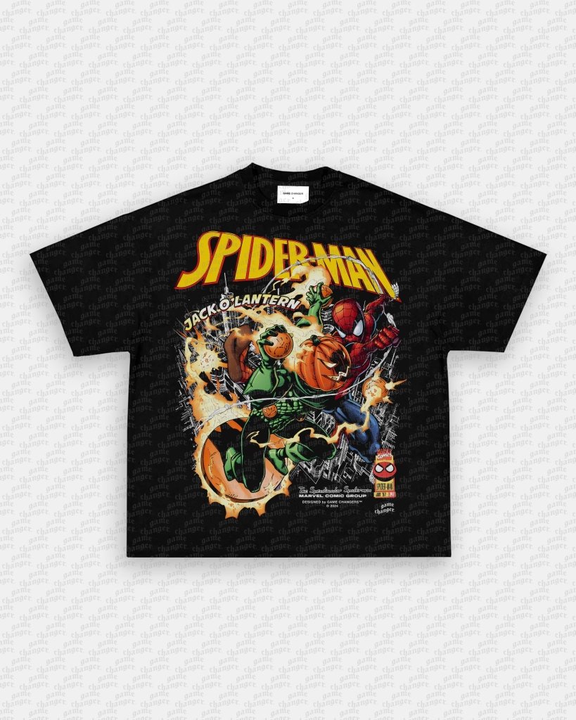 SPIDER - MAN VS JACK O' LANTERN V2 TEE - VIP - GAME CHANGERS TEE