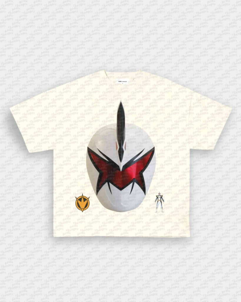 WHITE DINO RANGER TEE - VIP - GAME CHANGERS - GAME CHANGERS GRAPHIC TEE