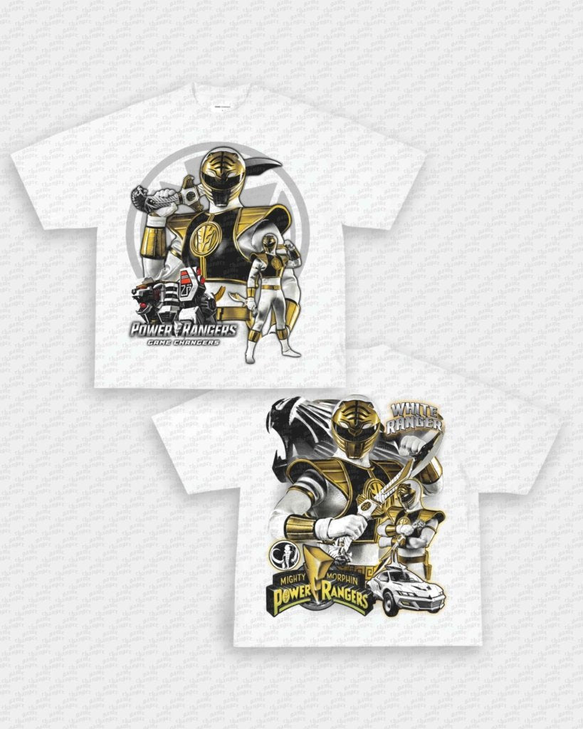 WHITE RANGER V2 TEE - [DS] - VIP - GAME CHANGERS - GAME CHANGERS GRAPHIC TEE