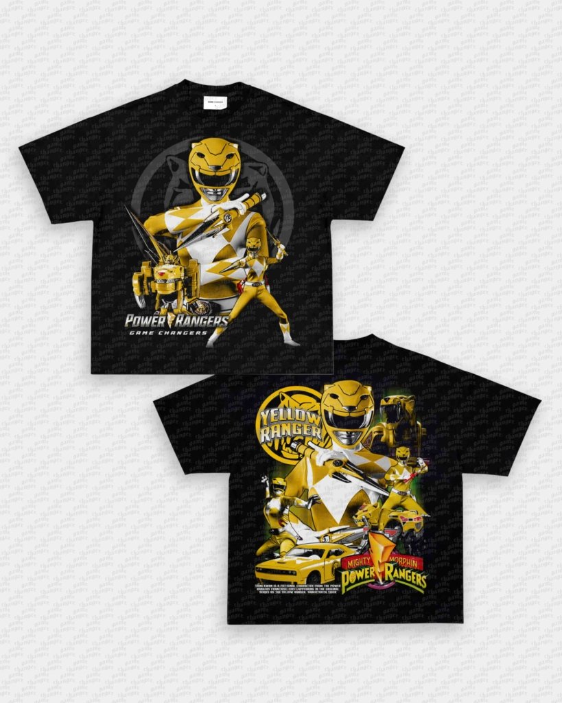 YELLOW RANGER V2 TEE - [DS] - VIP - GAME CHANGERS - GAME CHANGERS GRAPHIC TEE