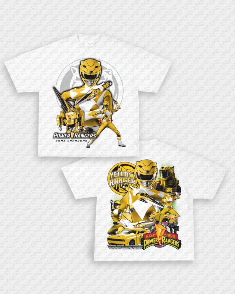 YELLOW RANGER V2 TEE - [DS] - VIP - GAME CHANGERS - GAME CHANGERS GRAPHIC TEE