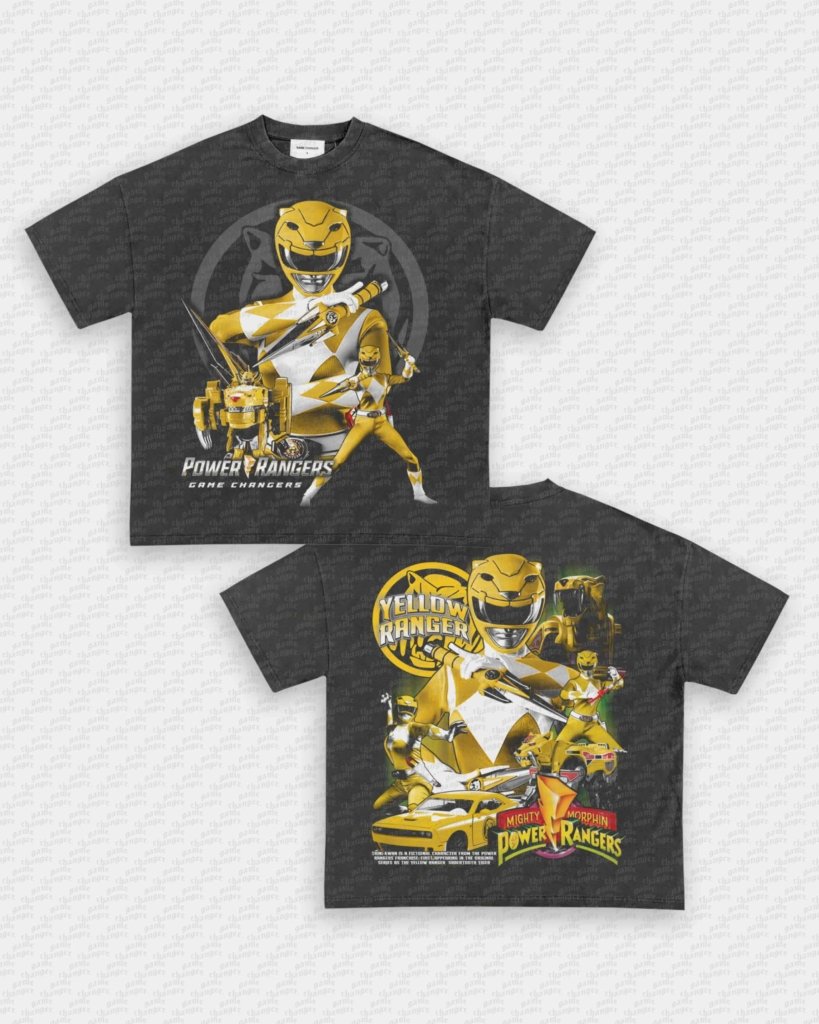YELLOW RANGER V2 TEE - [DS] - VIP - GAME CHANGERS - GAME CHANGERS GRAPHIC TEE